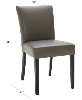 tate leather parsons dining chair