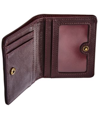 Fossil Logan Bifold Leather & Suede Striped Wallet