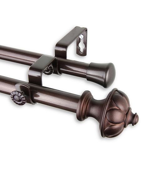 Rod Desyne Sierra Double Curtain Rod 13 16 Diameter 28 48