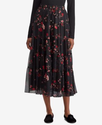 Lauren Ralph Lauren - Floral-Print Peasant Skirt