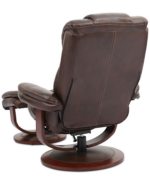 Faringdon Leather Euro Chair Ottoman