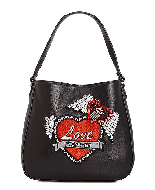 Betsey Johnson Love Forever Hobo Reviews Handbags Accessories Macy S