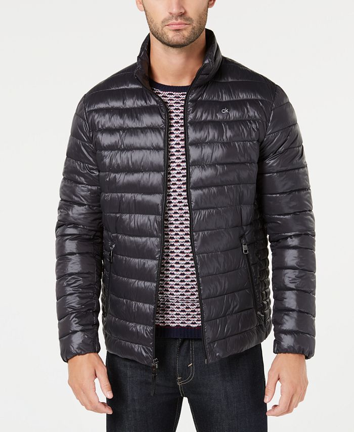 Calvin klein men's packable down quilted jacket new arrivals