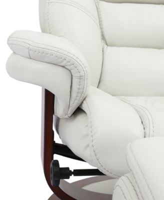 Faringdon Leather Euro Chair & Ottoman