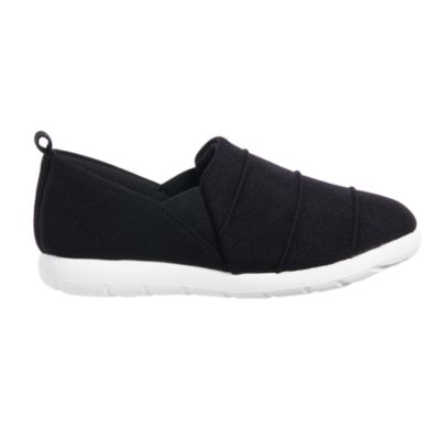 Zenz from Isotoner Women's Indoor/Outdoor Pintuck Lauren Slip-Ons