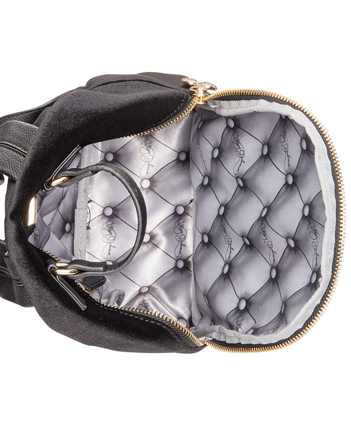 Betsey Johnson Heart Velvet Backpack Macy's
