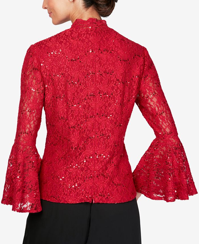 Alex Evenings Embellished Lace Top Macy's