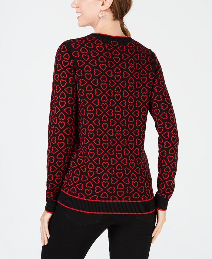 Charter Club HeartPattern Sweater, Created for Macy's Macy's