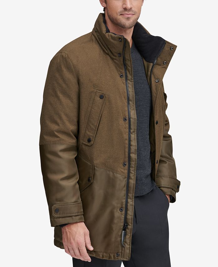 Marc New York Men's MixedMedia Parka with Removable Hood & Reviews