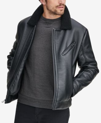 faux shearling jacket mens