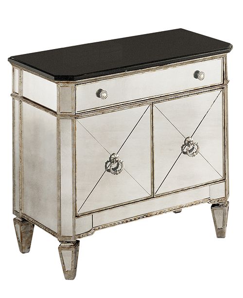Furniture Marais Mirrored Small Chest Reviews Furniture Macy S
