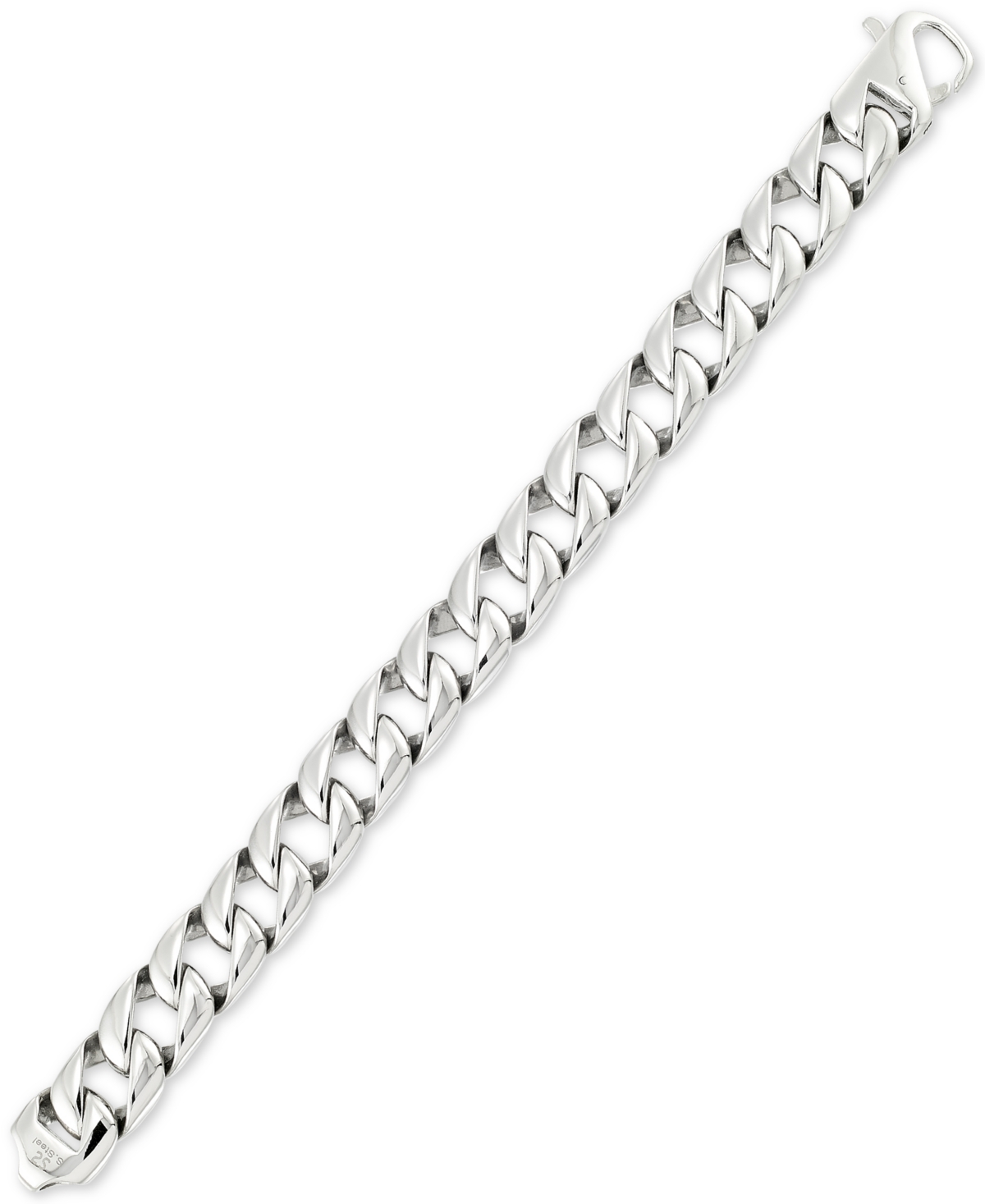 Smith Large Curb Link Bracelet in Stainless Steel - Stainless Steel