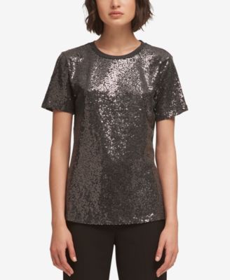 Foundation Sequin Crewneck Top