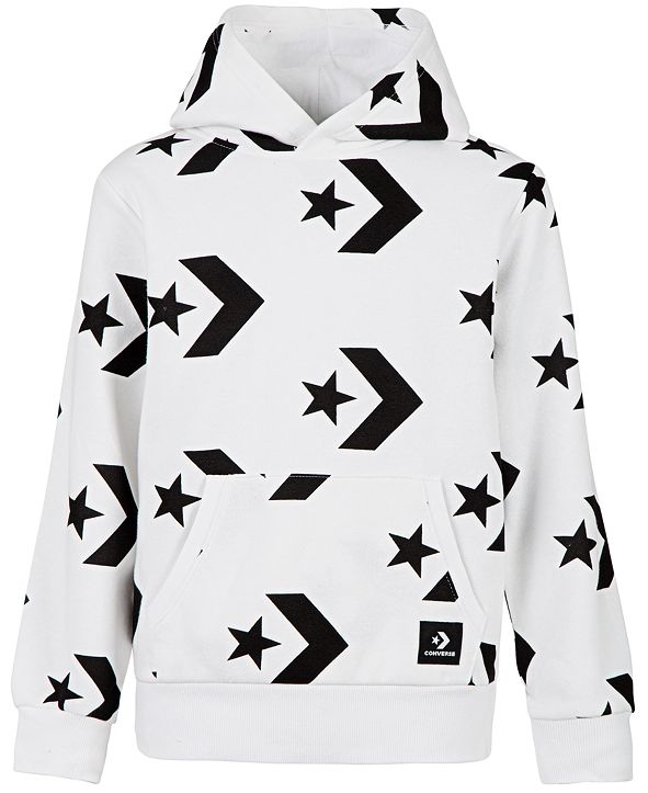Converse Big Boys Chevron Star Printed Hoodie & Reviews - Sweaters ...