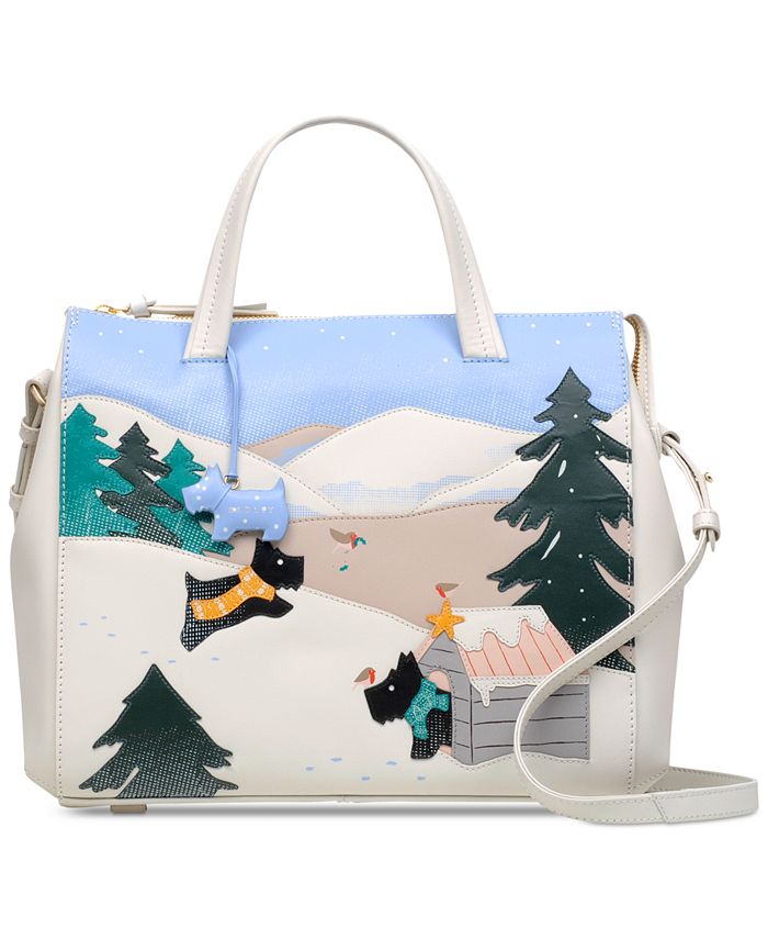 Radley London At Home In The Snow Leather Satchel Macy's