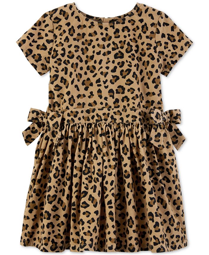 Cheetah print dress toddler 2025