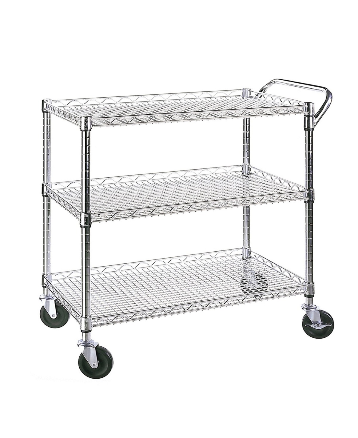 3 Shelf Utility Cart - Silver