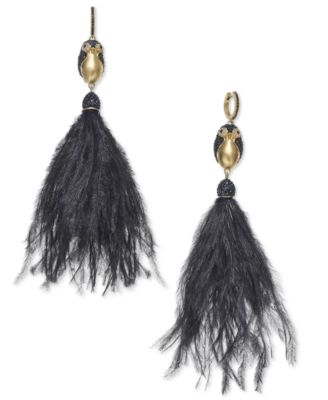 macys feather earrings