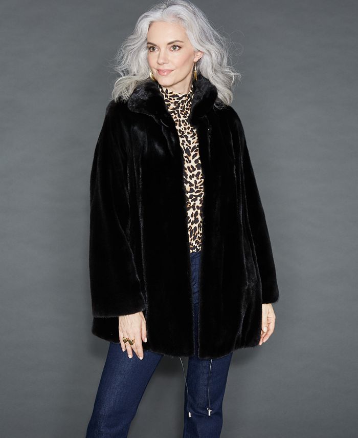 The Fur Vault Hooded Mink Fur Jacket - Macy's