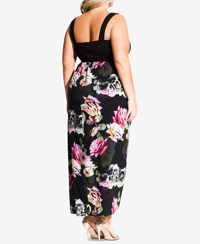 City Chic Plus Size Faux Wrap Dress Size 20