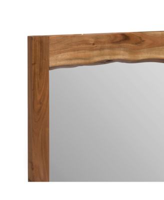 Alpine Natural Live Edge Wood 24" Mirror