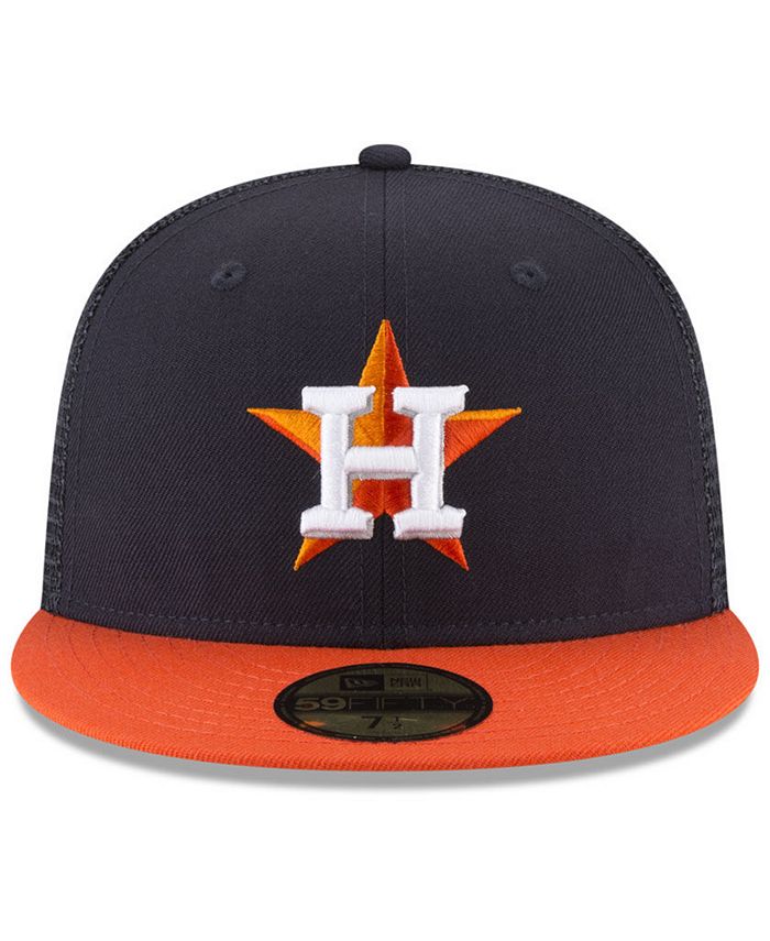 New Era Houston Astros On-Field Mesh Back 59FIFTY Fitted Cap - Macy's