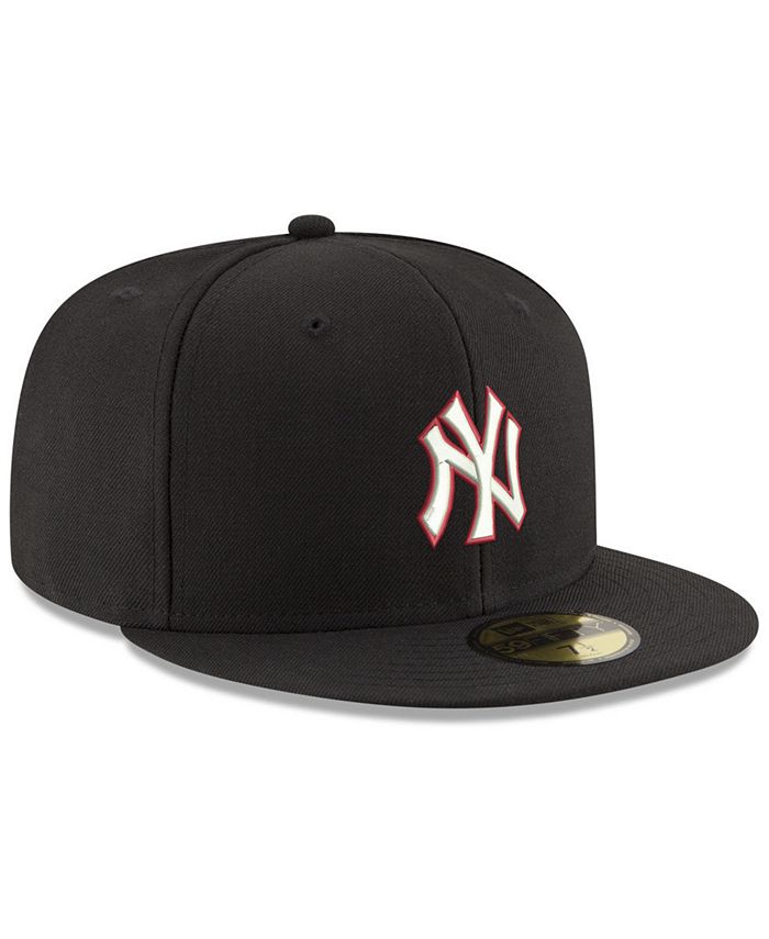 New Era New York Yankees Black Red Out 59FIFTY FITTED Cap & Reviews ...