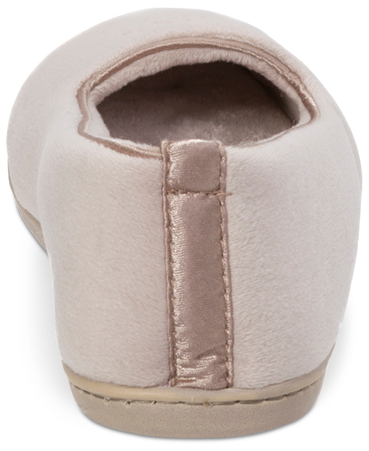 Женские Dearfoams Womens Rebecca Microfiber Velour Closed Back House Slipper — фото 5