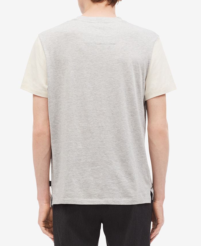 Calvin Klein Men's Contrast Sleeve-Tape T-Shirt & Reviews - T-Shirts ...