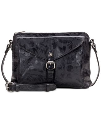 Patricia Nash Avellino Laser Floral Leather Crossbody