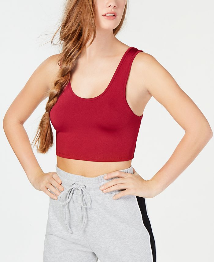Material Girl Active Juniors' LowImpact Biker Bra, Created for Macy's