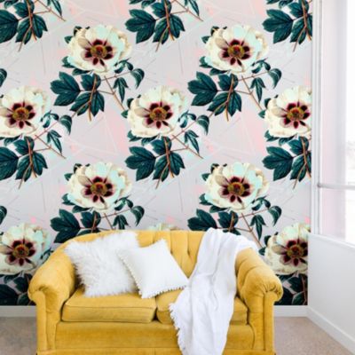 Deny Designs - Marta Barragan Camarasa Flowery blooming with geometric Wall Mural