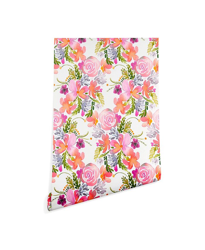 Deny Designs - Ninola Design Flowers Sweet Bloom Pink Wallpaper