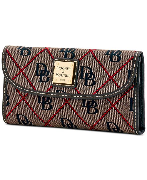 Dooney & Bourke Signature Continental Wallet, Created for Macy's ...