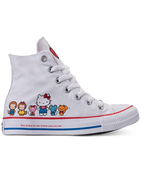 Converse Women's Chuck Taylor High Top Hello Kitty Casual Sneakers from