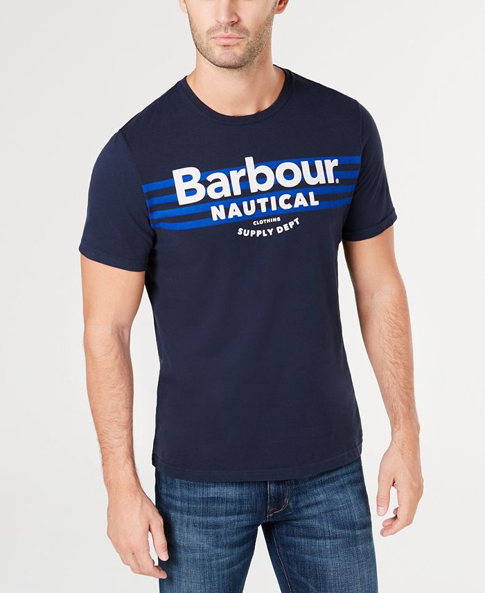 Barbour Men's Bluefin Logo Graphic T-Shirt - Macy's