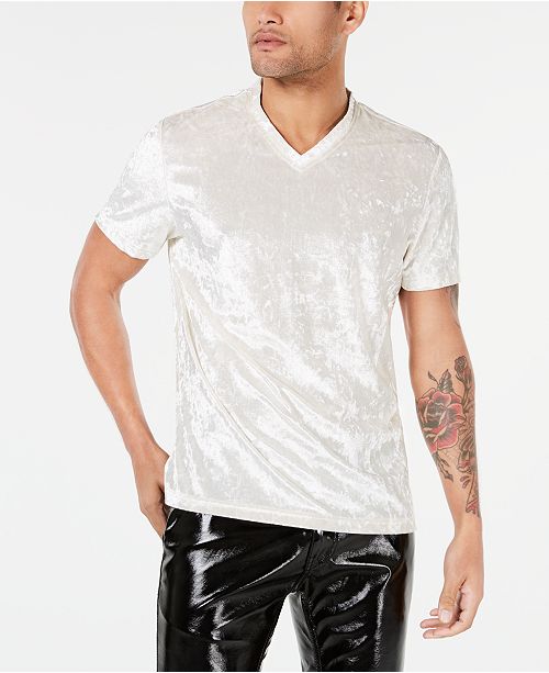 INC International Concepts I.N.C. Men's Velvet VNeck TShirt, Created