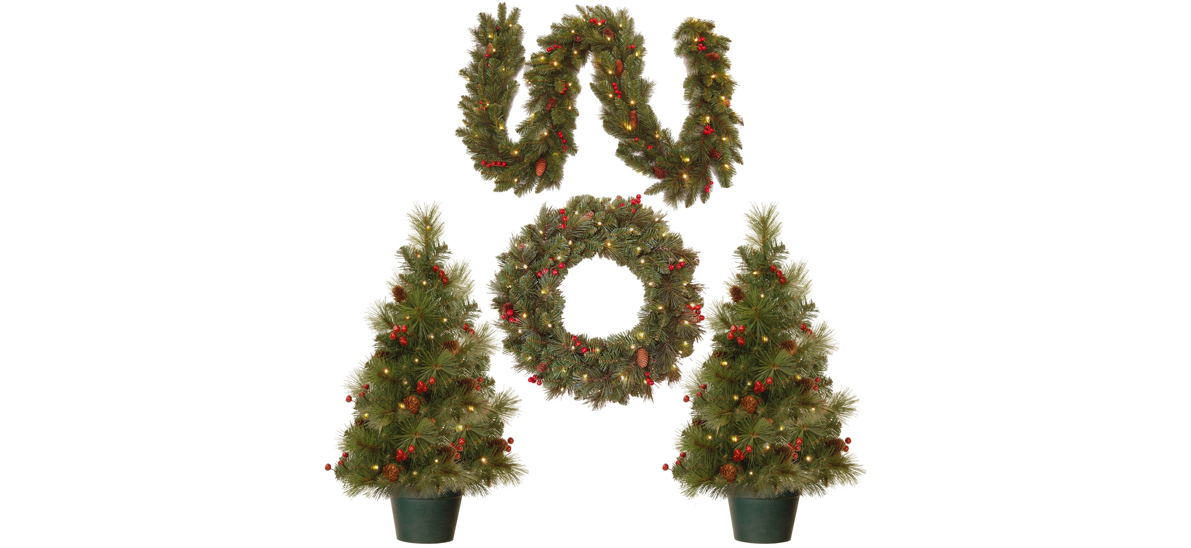 National Tree Company Promotional Assortment with Battery Operated Led Lights