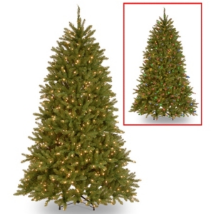 National Tree 6 5' Dunhill Fir Tree with 600 Dual Color Led Lights and PowerConnect
