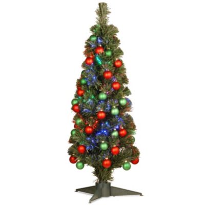 National Tree Company - National Tree 36" Fiber Optic Fireworks Ornament Tree