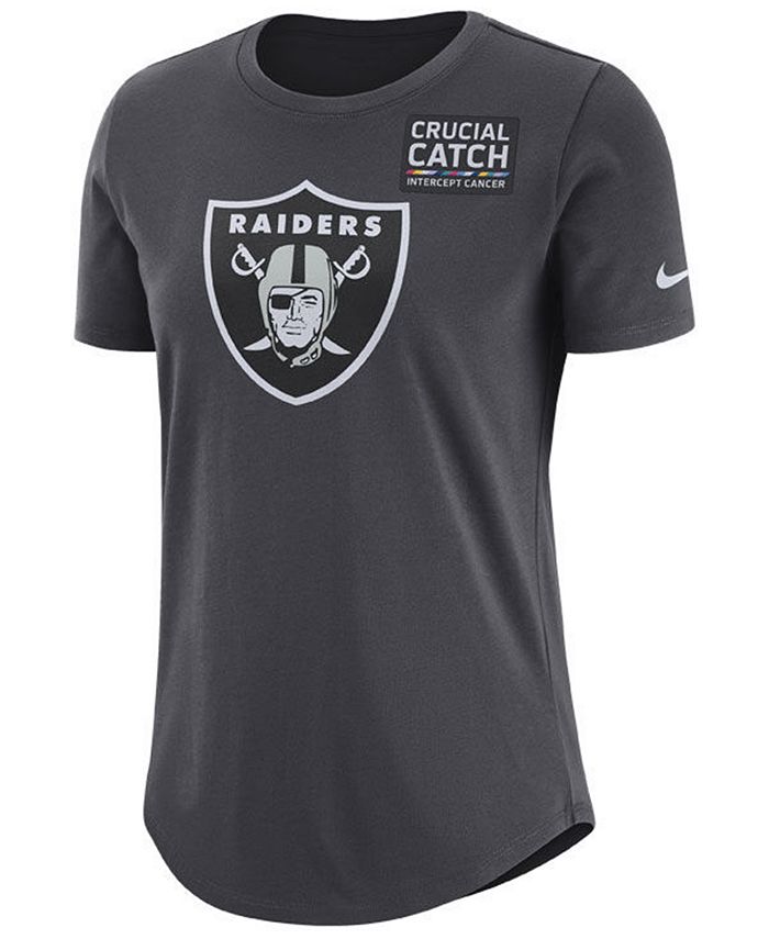 Nike Women's Oakland Raiders Crucial Catch T-Shirt - Macy's