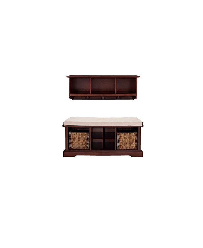 Crosley Brennan 2 Piece Entryway Bench And Shelf Set Macy's
