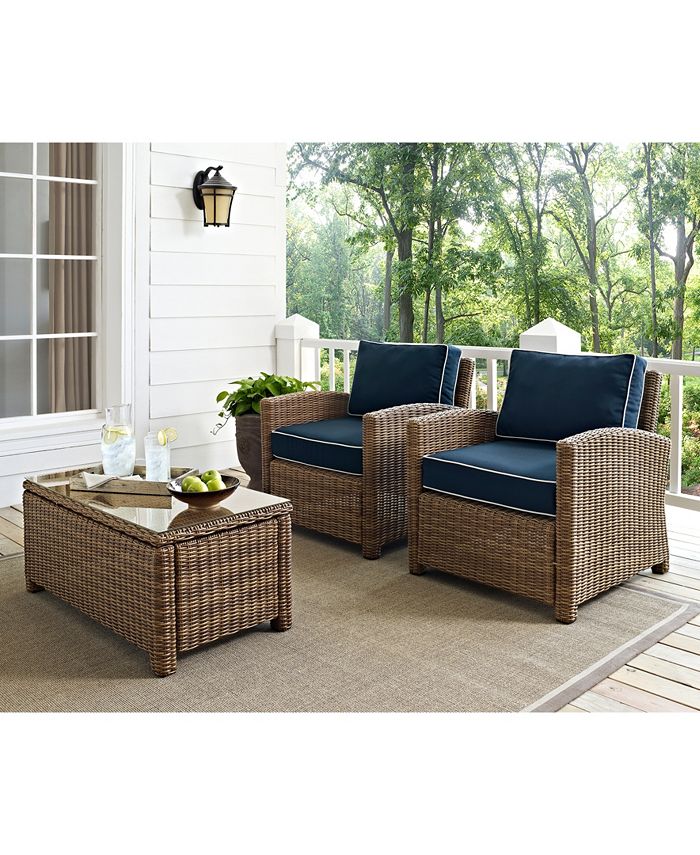 Crosley bradenton outdoor 2025 wicker arm chair