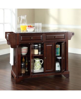 Lafayette Solid Granite Top Kitchen Island