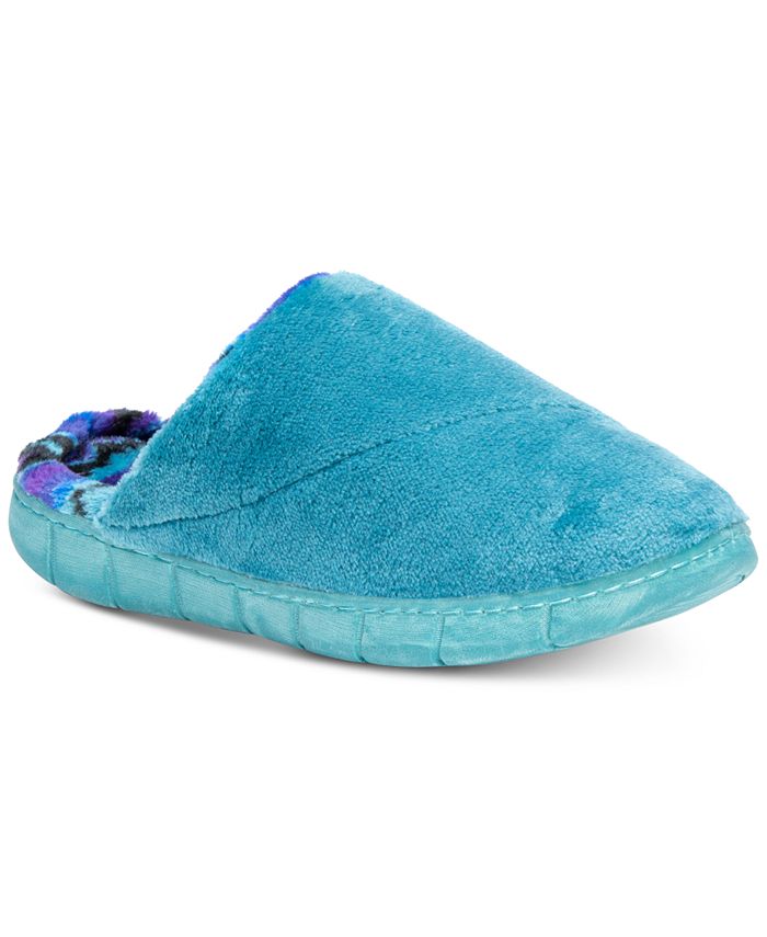 MUK LUKS Women's Gretta Slippers - Fleece Scuff Slippers With TPR Sole, Sizes 5-12