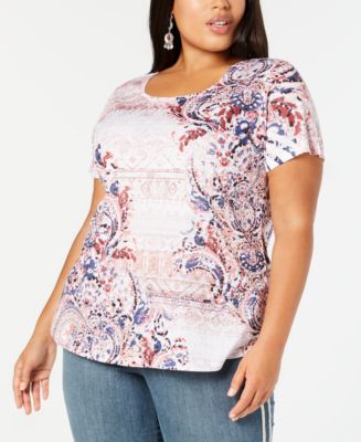 macy's style and co plus size tops