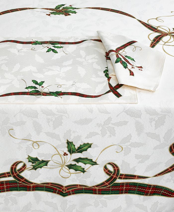 Lenox Holiday Nouveau Collection, Lenox Holiday Nouveau Ribbon Shower Curtain Set