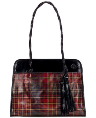 Patricia Nash Red Plaid Tote store Bag