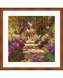 A Pathway In Monets By Claude Monet Framed Art