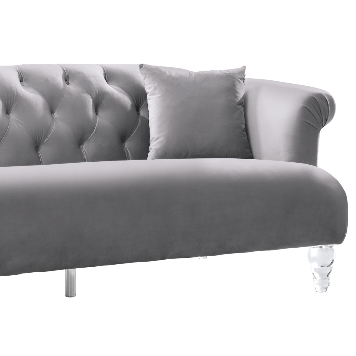 Armen Living Elegance 88" Sofa In Grey